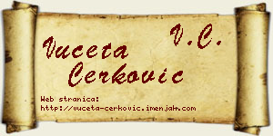 Vuceta Čerković vizit kartica